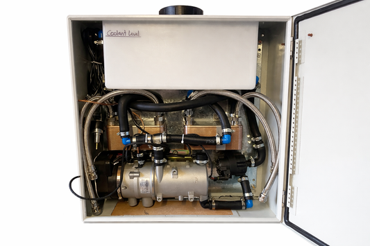 Pure heat twin operator 9kw hot water window cleaning system